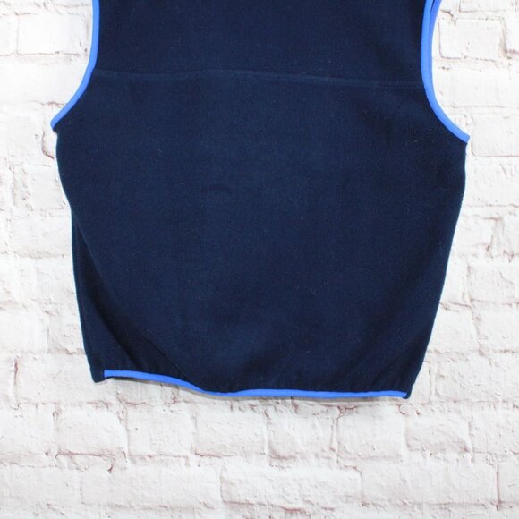 L.L. Bean Navy Blue Fleece Vest Full Zip Sleeveless Mens Size M Outerwear - Picture 6 of 9